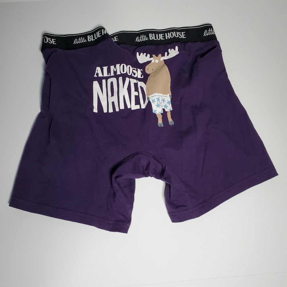 Little Blue House sz XL Boxers Purple Color